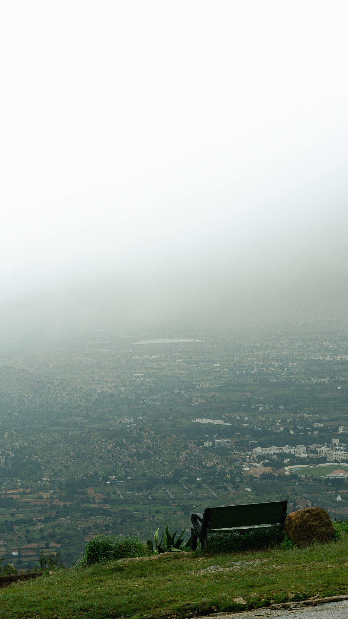 The bustling from up top! — Nandhi Hills